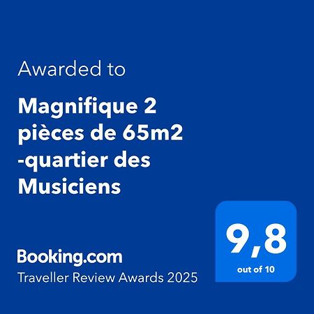 Magnifique 2 Pieces De 65M2 -Quartier Des Musiciens Apartment Nice Exterior photo
