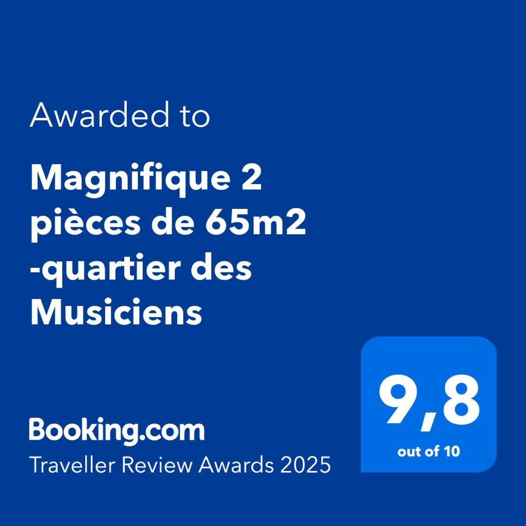 Magnifique 2 Pieces De 65M2 -Quartier Des Musiciens Apartment Nice Exterior photo